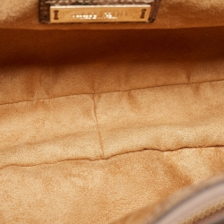 Jimmy Choo Brown/Beige Python Embossed Leather Rania Tote