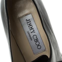 مملوكة مسبقًا بوت للكاحل جيمي تشو جلد أسود برباط مقاس 36