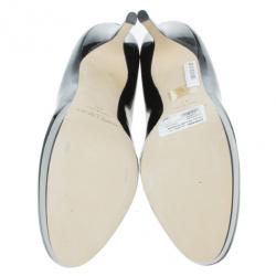 مملوكة مسبقًا Jimmy Choo Black Patent Cosmic Platform Pumps Size 40