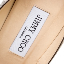 مملوكة مسبقًا Jimmy Choo Beige Python Abel Pointed Pumps Size 39.5