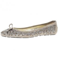 jimmy choo weber crystal ballerina flat