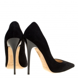 Jimmy Choo Black Suede Anouk Pointed Toe Pumps Size 39