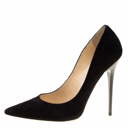 Jimmy Choo Black Suede Anouk Pointed Toe Pumps Size 39