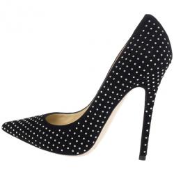 مملوكة مسبقًا Jimmy Choo Black Anouk Studded Pumps 38.5