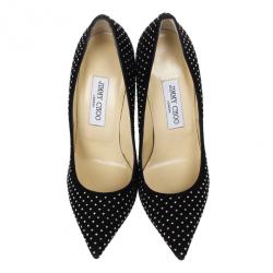 مملوكة مسبقًا Jimmy Choo Black Anouk Studded Pumps 38.5