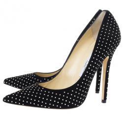 مملوكة مسبقًا Jimmy Choo Black Anouk Studded Pumps 38.5