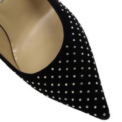 مملوكة مسبقًا Jimmy Choo Black Anouk Studded Pumps 38.5