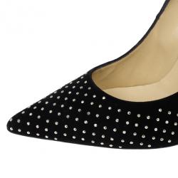 مملوكة مسبقًا Jimmy Choo Black Anouk Studded Pumps 38.5