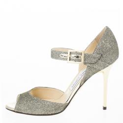 مملوكة مسبقًا Jimmy Choo Lace Glitter Mary Jane Pumps Size 36