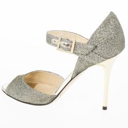 مملوكة مسبقًا Jimmy Choo Lace Glitter Mary Jane Pumps Size 36