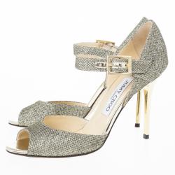 مملوكة مسبقًا Jimmy Choo Lace Glitter Mary Jane Pumps Size 36