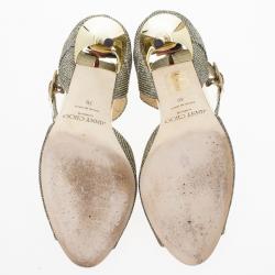 مملوكة مسبقًا Jimmy Choo Lace Glitter Mary Jane Pumps Size 36