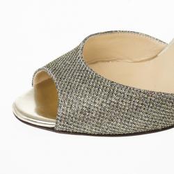 مملوكة مسبقًا Jimmy Choo Lace Glitter Mary Jane Pumps Size 36