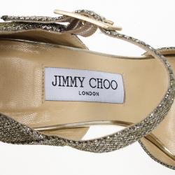 مملوكة مسبقًا Jimmy Choo Lace Glitter Mary Jane Pumps Size 36