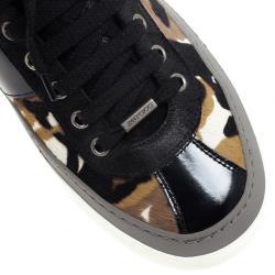 Jimmy Choo Portman Camouflage Pony Hair Sneakers Size 43