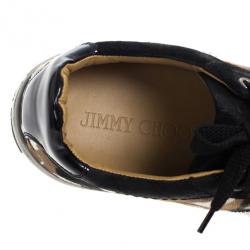 Jimmy Choo Portman Camouflage Pony Hair Sneakers Size 43