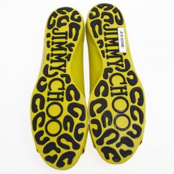 مملوكة مسبقًا Jimmy Choo Green Patent Morse Ballet Flats Size 40