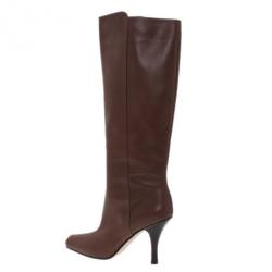 مملوكة مسبقًا Jimmy Choo Brown Leather Kirby Knee Boots Size 36.5