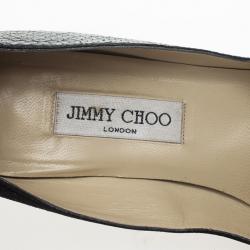 مملوكة مسبقًا Jimmy Choo Black Suede & Leather Pointed Toe Pumps Size 39
