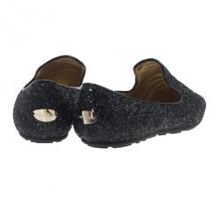 مملوكة مسبقًا حذاء سليبر جيمي تشو كوراس جليتر ويل سموكنج أسود مقاس 38