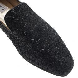 مملوكة مسبقًا حذاء سليبر جيمي تشو كوراس جليتر ويل سموكنج أسود مقاس 38