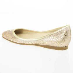Pre Owned Jimmy Choo Cutout Glitter Ballet Flats Size 38.5
