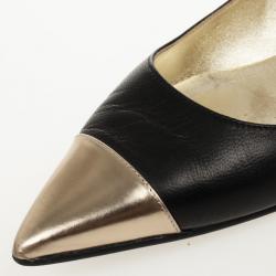 Pre Owned Jimmy Choo Black Pointed Toe Wendy Ballet Flats Size 40