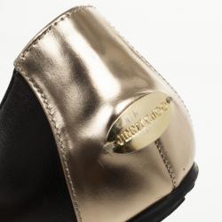 Pre Owned Jimmy Choo Black Pointed Toe Wendy Ballet Flats Size 40