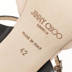 Pre Owned Jimmy Choo Typhoon Leather Pumps Size 42