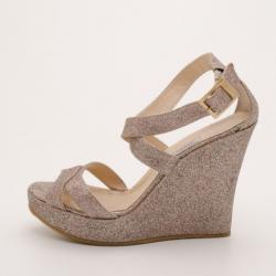 Pre Owned Jimmy Choo Penny Wedge Sandals Size 41