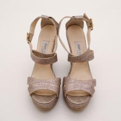 Pre Owned Jimmy Choo Penny Wedge Sandals Size 41