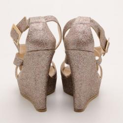 Pre Owned Jimmy Choo Penny Wedge Sandals Size 41