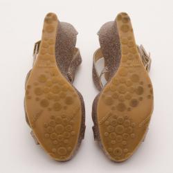 Pre Owned Jimmy Choo Penny Wedge Sandals Size 41