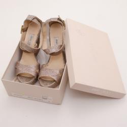 Pre Owned Jimmy Choo Penny Wedge Sandals Size 41