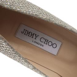 Pre Owned حذاء جيمي تشو ميتالك مقدمة مدببة ومزين مقاس 42