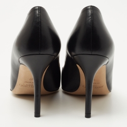 Pre Owned Jimmy Choo Black Leather Love Pumps Size 37