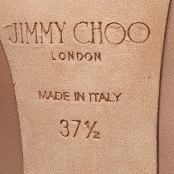 Pre Owned Jimmy Choo Old Rose Pink Leather Romy Pumps Size 37.5