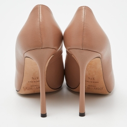 Pre Owned Jimmy Choo Old Rose Pink Leather Romy Pumps Size 37.5