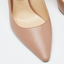 Pre Owned Jimmy Choo Old Rose Pink Leather Romy Pumps Size 37.5