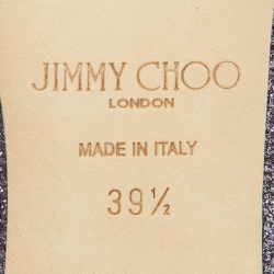 Jimmy Choo Purple Coarse Glitter Romy Pumps Size 39.5