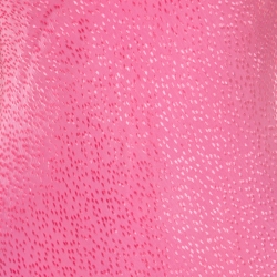 John Galliano Pink Textured Draped High Low Maxi Dress L