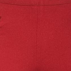 Joseph Red Stretch Gabardine Diamond Top Stitch Detail  Jeggings S