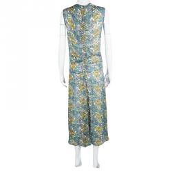 مملوكة مسبقًا Joseph Watercolor Floral Printed Silk Sleeveless Battersea Dress M