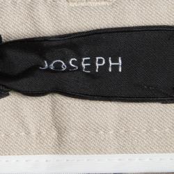 Pre Owned Joseph Stone Beige Stretch Gabardine Skinny Jeans S