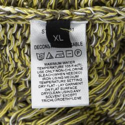 Pre Owned Joseph Mulitcolor Fatigue Deconstructed Chunky Cable Knit Pullover XL