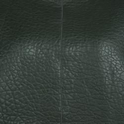 Pre Owned Joseph Forest Green Lambskin Bubble Leather Cropped Pullover M