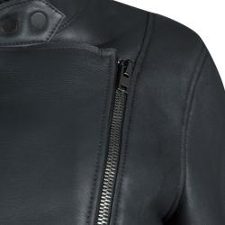 Joseph Forest Grey Lambskin Nappa Leather New Alpha Shearling Jacket L