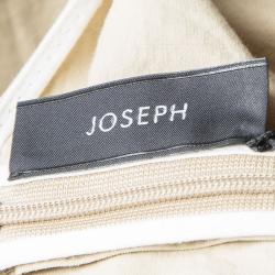 Joseph Beige Aged Cotton Teddy Sleeveless Belted Maxi Dress M