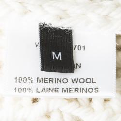 Pre Owned كارديغان جوزيف صوف مارينو كريمي تريكو بحزام M