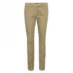 Joseph Almond Brown Stretch Gabardine Finley Regular Fit Trousers M
